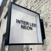 The Canonbury' - Fluted Glass Light Box Sign